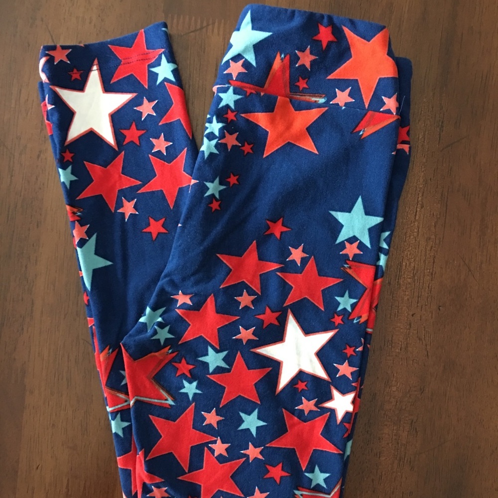 LuLaRoe kids vintage Americana L/XL leggings